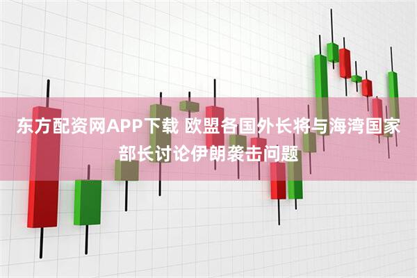 东方配资网APP下载 欧盟各国外长将与海湾国家部长讨论伊朗袭击问题